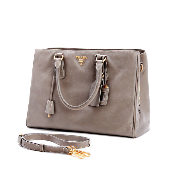 2014 Prada grainy calfskin tote bag BR4743 grey for sale